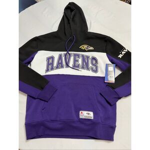 Baltimore Ravens Hoodie Sweatshirt Pullover Black & Purple Men's M by Ultra Game